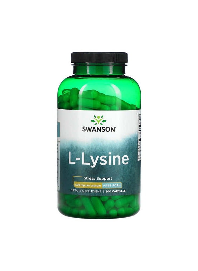 SWANSON L-lysine, 500 mg, 300 Capsules