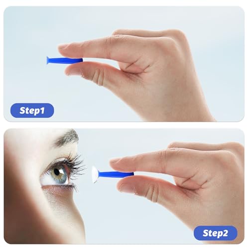Aoutrow Hard Contact Lens Remover for Hard/RGP Lenses, Contact Lens Inserter Applicator Suction Cup Tool for Prosthetic Eyes, 10 pcs - Image 5