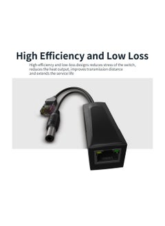 Generic 48V to 12V Active POE Splitter Adapter, Connectors Adapter Cable Splitter Injector AP Power Supply Isolated Type With DC 12V Output  - Image 4