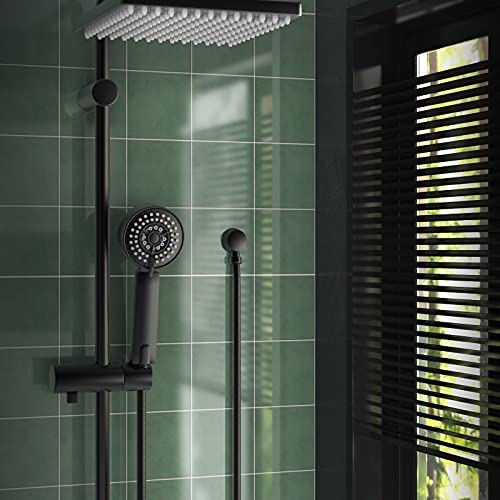 Lavatrum Wall Mounted Supply Elbow, Wall Elbow for Hand Shower, Solid Brass Round Wall Supply Elbow, Check Valve Included (Matte Black) - Image 2