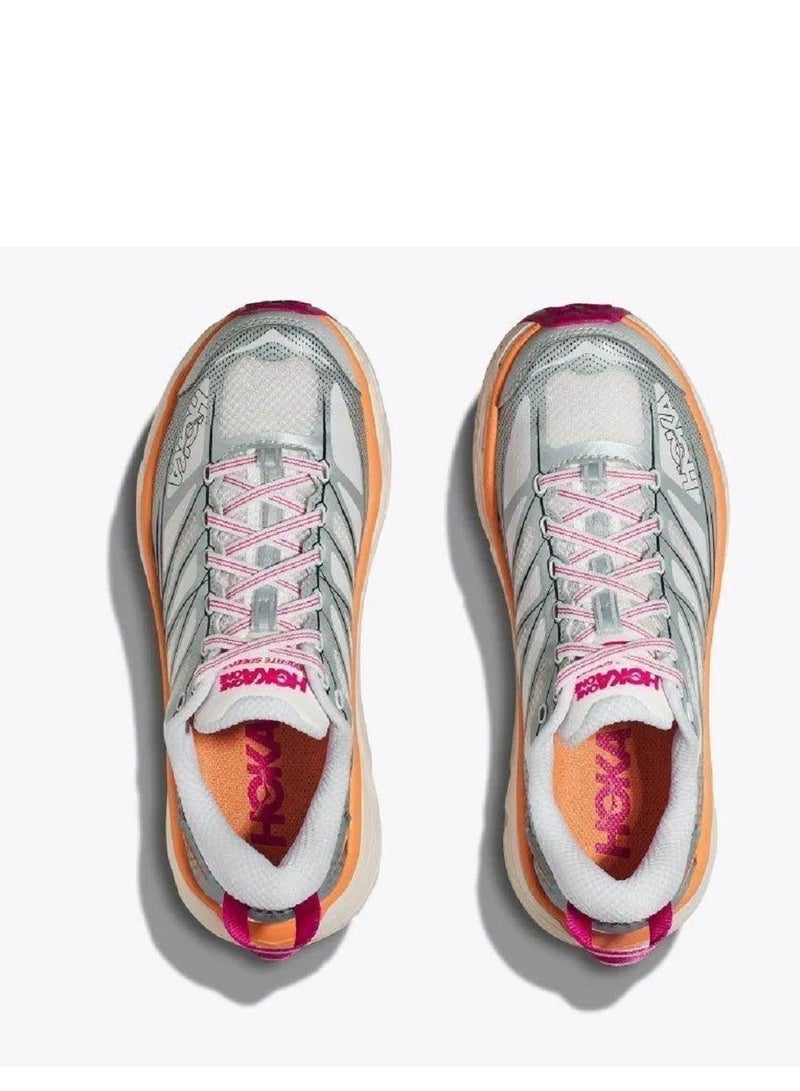 Hoka One One Mafate Speed 2 Outdoor Running Shoes Pink/Gray/Blue For Men/Women/Students/Girls/Boys  - Image 3