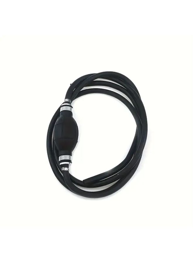 1pc Fuel Line Assembly Outer Hose Marine Outboard Boat Motor RVs Fuel Assembly With Primer Bulb Steel Hose Clamps Leakproof Design Corrosion Resistant Material - Image 1
