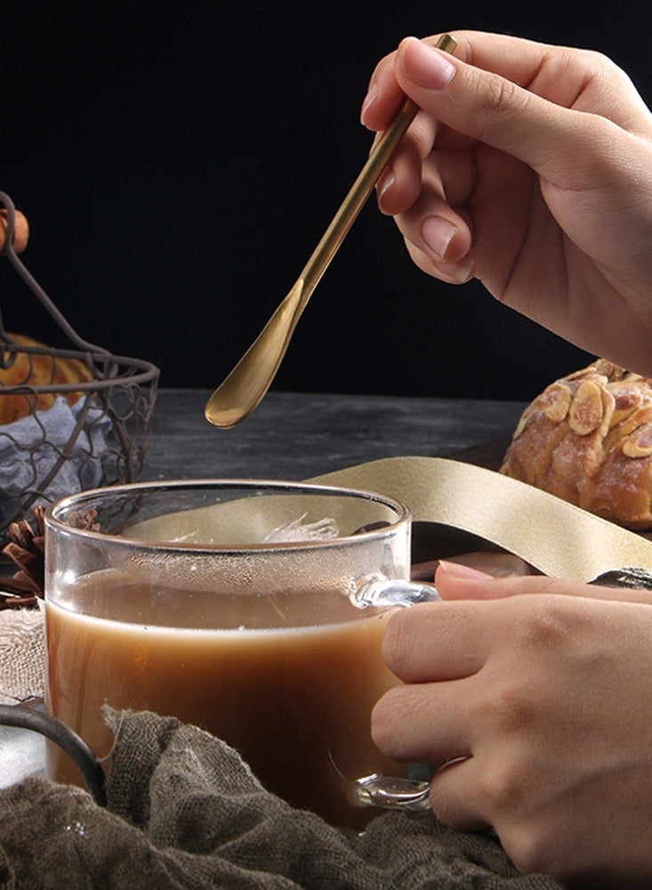 Hayat Comfort Coffee Barista Spoon, SUS304 Stainless Steel Demitasse Espresso Spoons, Tea Spoon, Coffee Stir Sticks for Home and Cafe Use(Gold) - Image 4