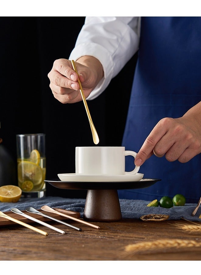 Hayat Comfort Coffee Barista Spoon, SUS304 Stainless Steel Demitasse Espresso Spoons, Tea Spoon, Coffee Stir Sticks for Home and Cafe Use(Gold) - Image 3