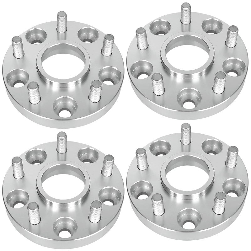 BRTEC 1in 5x5 Wheel Spacers 4pcs 5x127 M14x15 Studs 715mm Center Bore Hubcentric SpacerCompatible for 20122016 Dodge Durango SUV Truck 20182011 Jeep Grand Cherokee