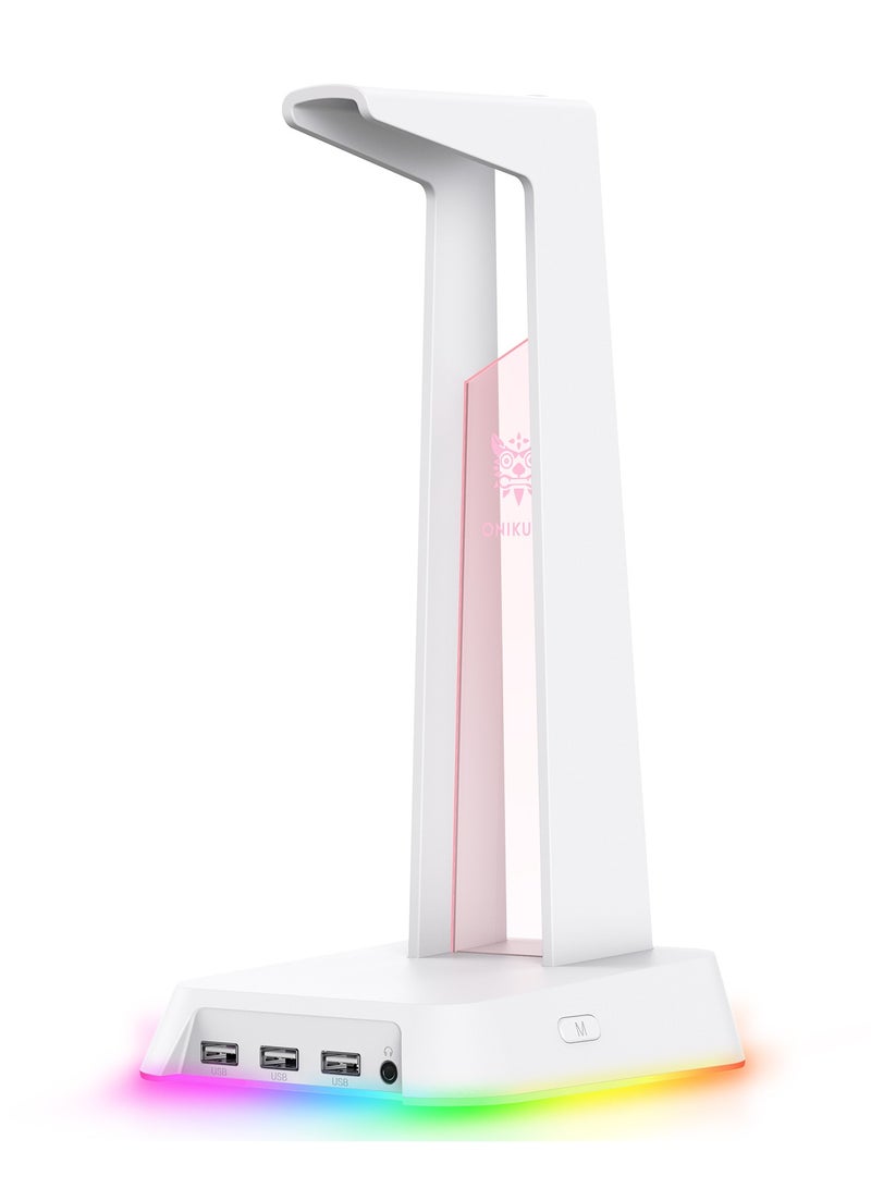 onikuma ST-2 RGB Gaming Headset Holder Detachable Hub With 3 USB Charging Ports - Image 2