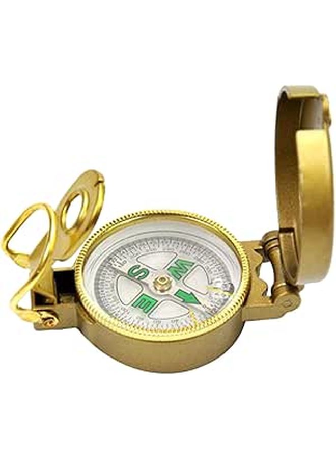 Small Metal Outdoor Compass Keychain Camping Hiking Navigation Tool - Image 1