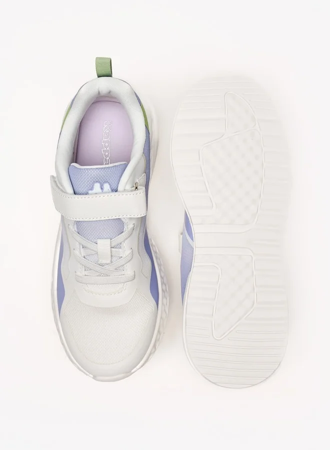 كابا Girls' Logo Detail Sports Shoes with Hook and Loop Closure