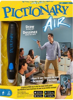 Pictionary Air™ Drawing Game, Family Game with Light-up Pen and Clue Cards, Links to Smart Devices, Makes a Great Gift for 8 Year Olds and up