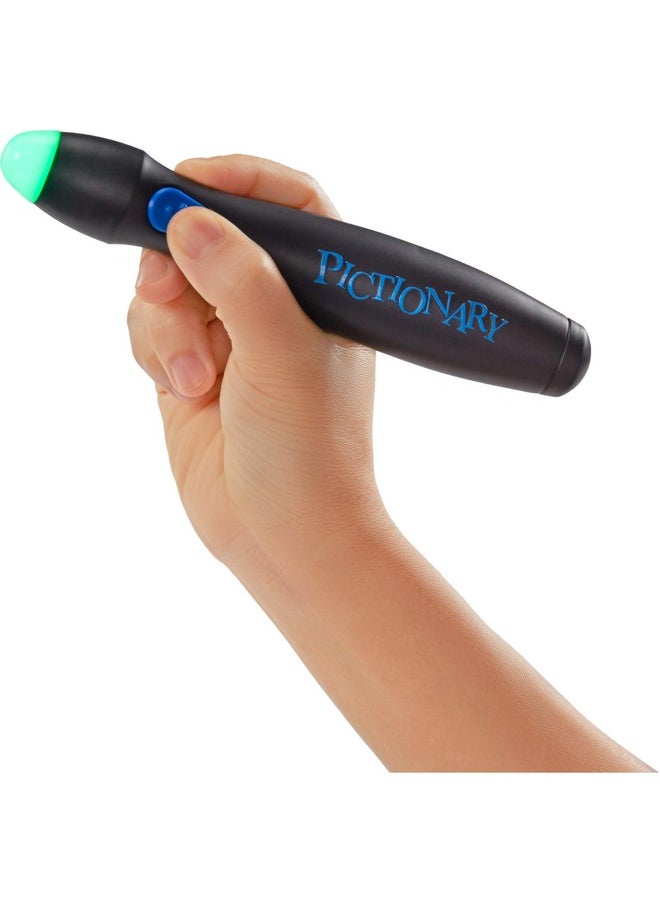 Mattel Games - Pictionary Air™ Drawing Game, Family Game with Light-up Pen and Clue Cards, Links to Smart Devices, Makes a Great Gift for 8 Year Olds and up - Image 1
