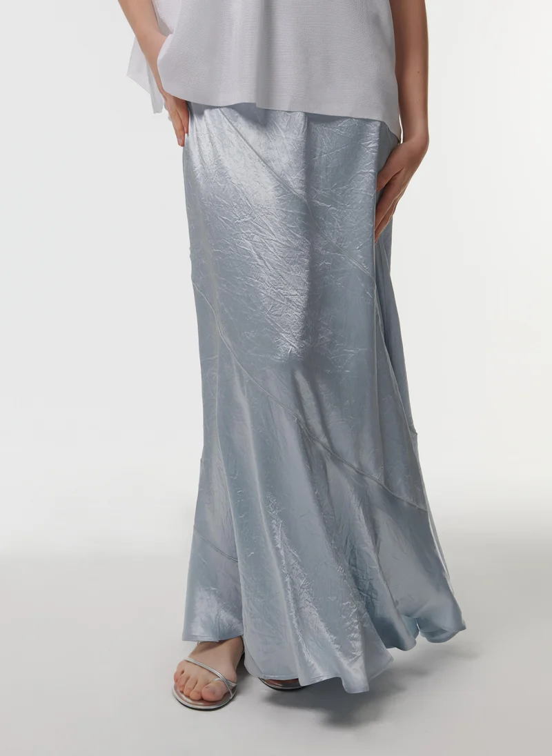 Leem  Elasticated Waist Panel Skirt for Women | Best Price UAE