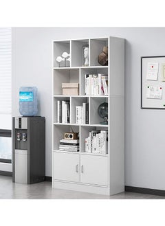 LEXIN Nordic Simple Style 5-Floor-standing Bookcase Bookshelf, Multi-functional and Large Capacity, Living Room Bookshelf Wooden Simple Student Storage Rack Display Book Case, Warm White 180x60x24 cm  - Image 3