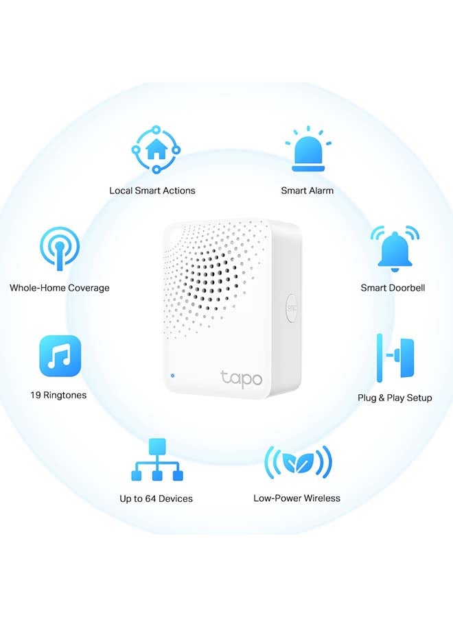 TP-LINK Tapo H100 Smart Hub With Chime White - Image 2