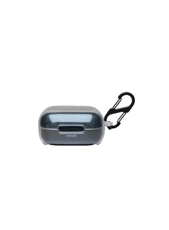 Anker Soundcore R50i NC Case Cover, Soft Silicone Shockproof Protective Case Wireless Earbuds with Carabiner, Front LED Visible (Clear with stand hole) - Image 2