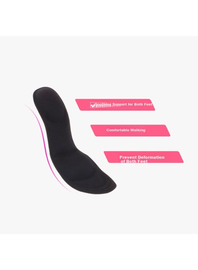 Eleft Watsons العلامة التجارية الحائزة على الجائزة Eleft رفيق حذاء الكعب العالي رقم 2 نعال لتخفيف الآلام، قابلة للقص، أسود، المقاس 35-40 - Image 2