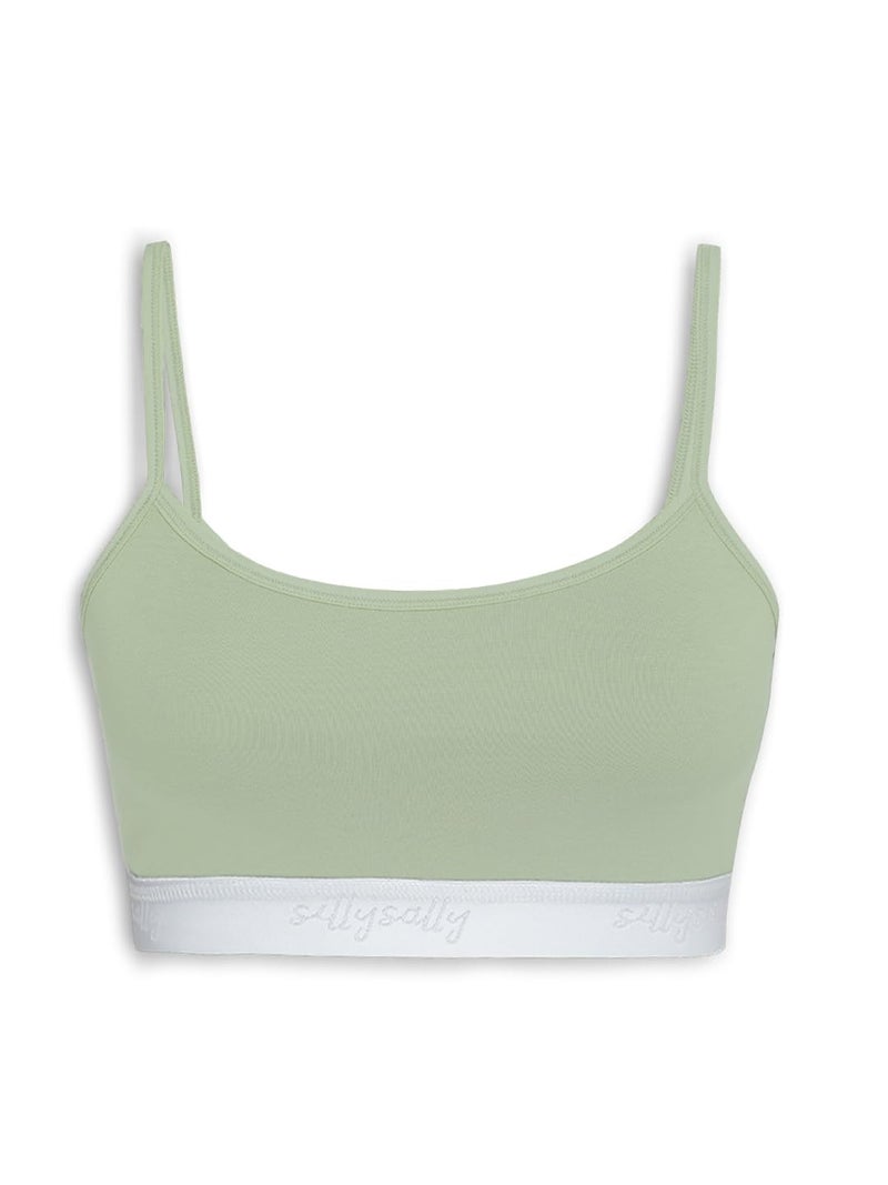 Sillysally Store Sillysally Pack of 2 Girls Double Layer Printed Sports Bra, Non Padded, Non Wired, Girls Beginners Bra Multicolour - Image 5