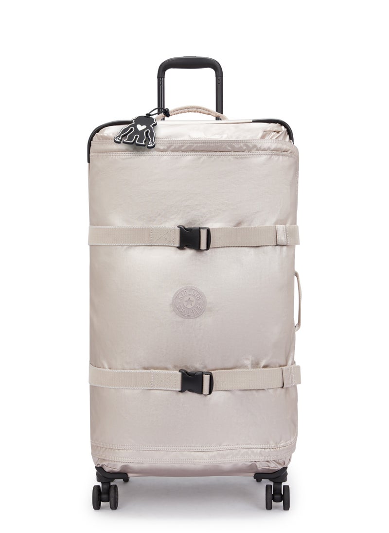 kipling Basic Plus Spontaneous Large 4-Wheeled Suitcase Mettalic Glow  - Image 1