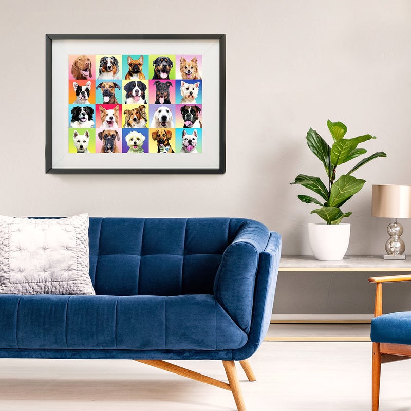 JOYIN 300 pcs Multicolor Dog Puzzles, Jigsaw Puzzle for Kids and Adults(27.6" x 19.7"), Puppy Theme Puzzles for Toddlers, Christmas Collection Gift Home Art Decor - Image 3