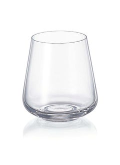 Crystalex Crystalex Double Old Fashioned Whiskey Glass Siesta 400ml, Crystalline 