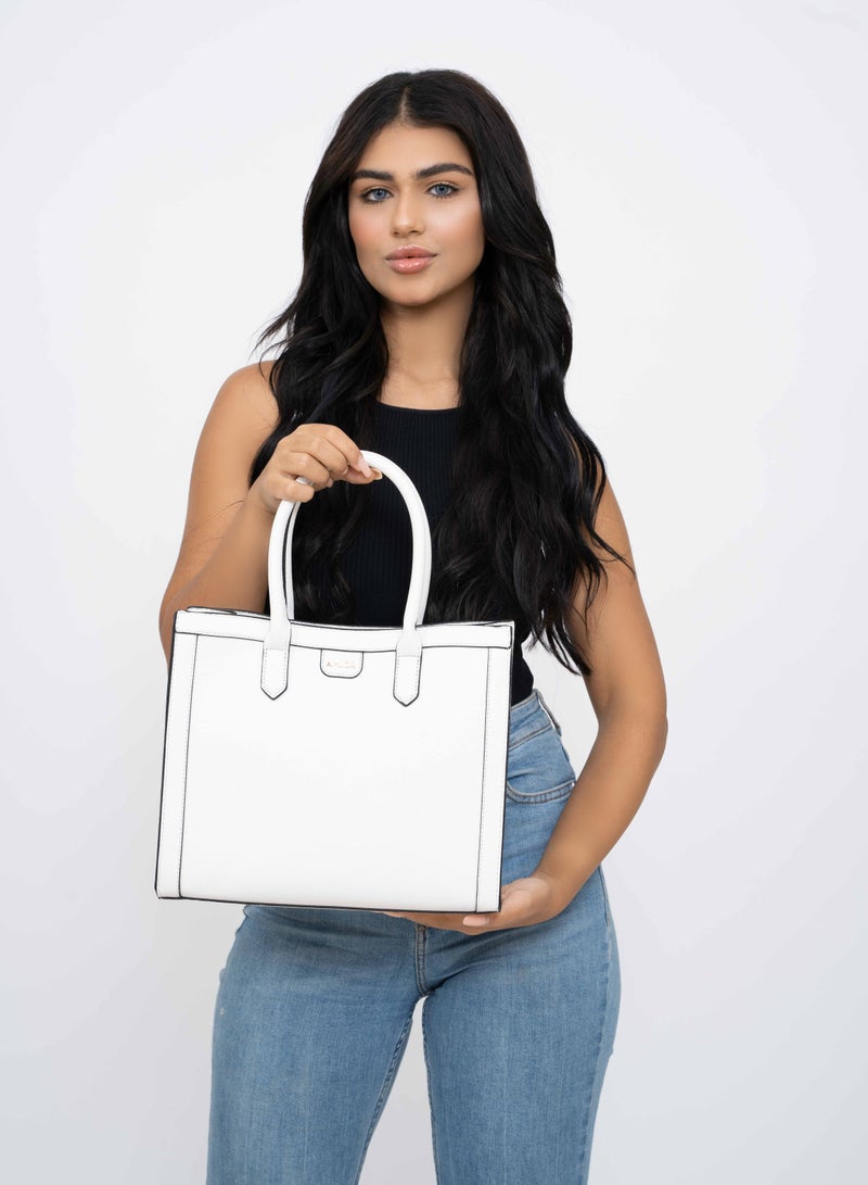 Maria Ladies Handbag - White