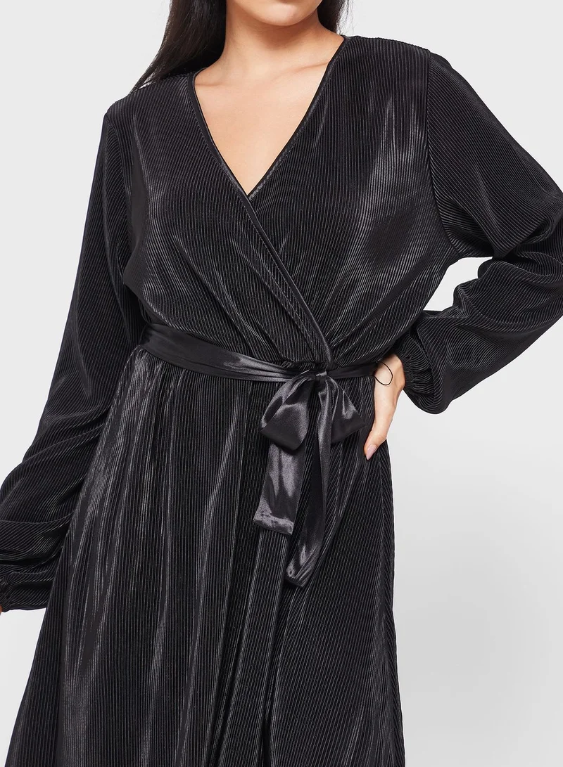 VERO MODA Pleated Black Dress