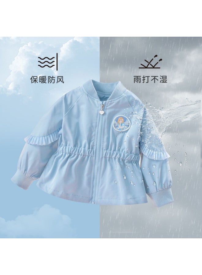 Bornbay Spring/autumn Kids' Jacket - Sweet And Stylish Windproof Stand Collar Coat For Toddler & Little Girls - Image 2