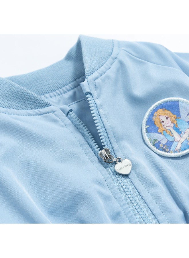 Bornbay Spring/autumn Kids' Jacket - Sweet And Stylish Windproof Stand Collar Coat For Toddler & Little Girls - Image 4