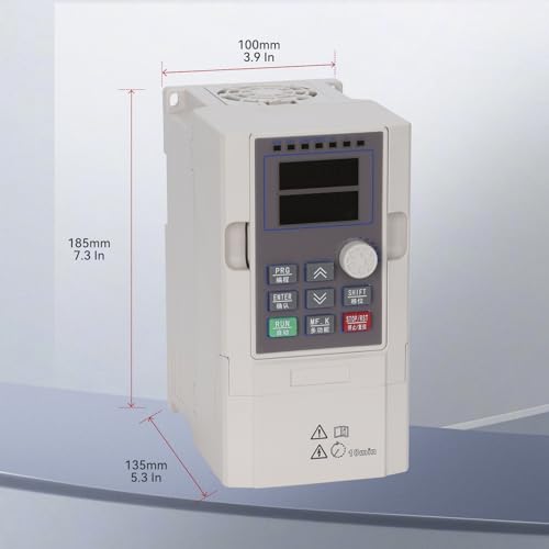 MOLLOM VFD 220V 4KW 5HP 16A Single or Three Phase Input to 3 Phase 0-3000Hz Output Variable Frequency Drive Control Inverter for Spindle Motor CNC Speed Control - Image 2