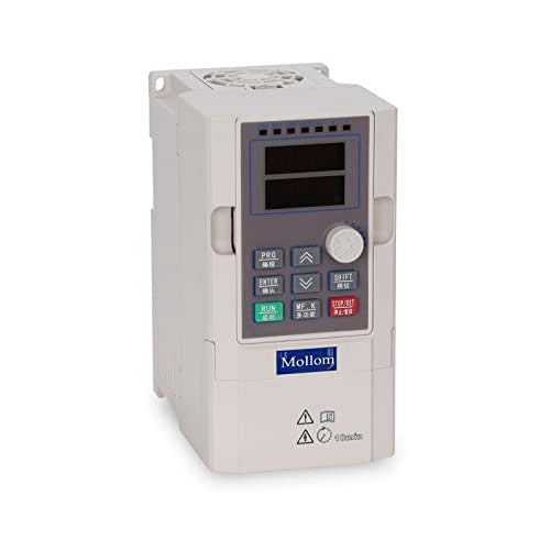 MOLLOM VFD 220V 4KW 5HP 16A Single or Three Phase Input to 3 Phase 0-3000Hz Output Variable Frequency Drive Control Inverter for Spindle Motor CNC Speed Control - Image 1