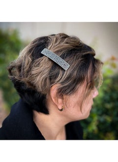 Oberon Design 60mm Small Celtic Hair Clip, Hand Crafted Metal Barrette Made in the USA by Oberon Design  - Image 3