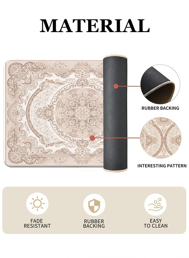 2 PCS Kitchen Floor Mats Rugs Set, Cushion Floor Carpet, Waterproof, Oil Resistant and Anti-Fatigue PU Standing Mat for Kitchen, Floor, Office, Sink, Laundry 45*75CM+45*120CM - Image 2