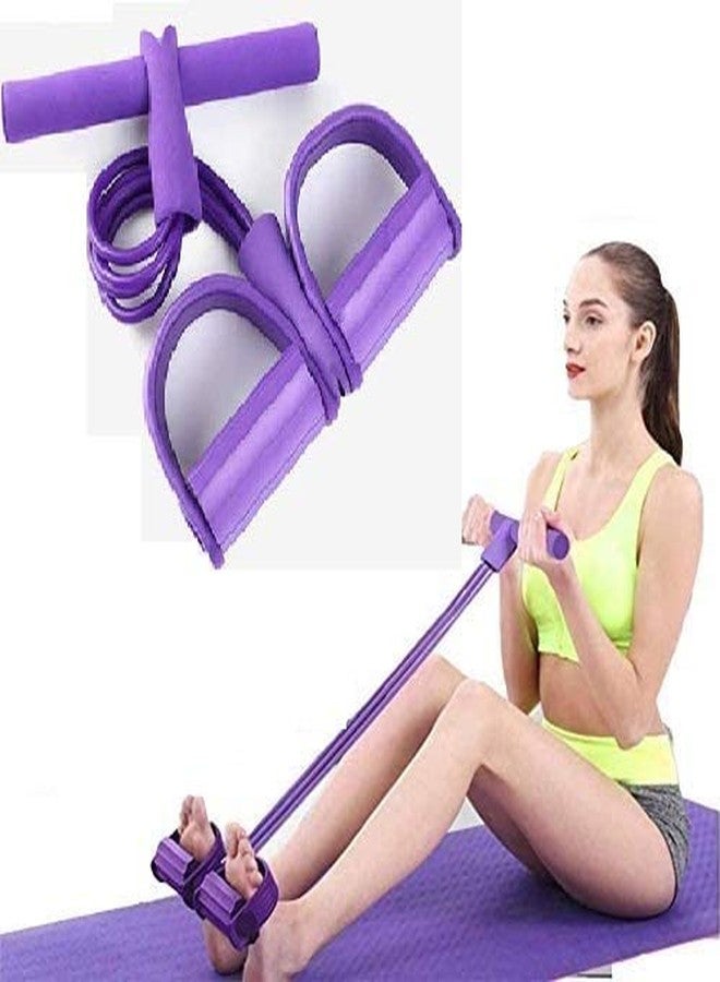 GHANU Multi-function tension rope sit-up band,bold 4-tube sit-ups pedal lifter to reduce belly & stovepipe fitness equipment, foot pedal abdominal exerciser fitness,elastic pull rope fitness equipment - Image 2
