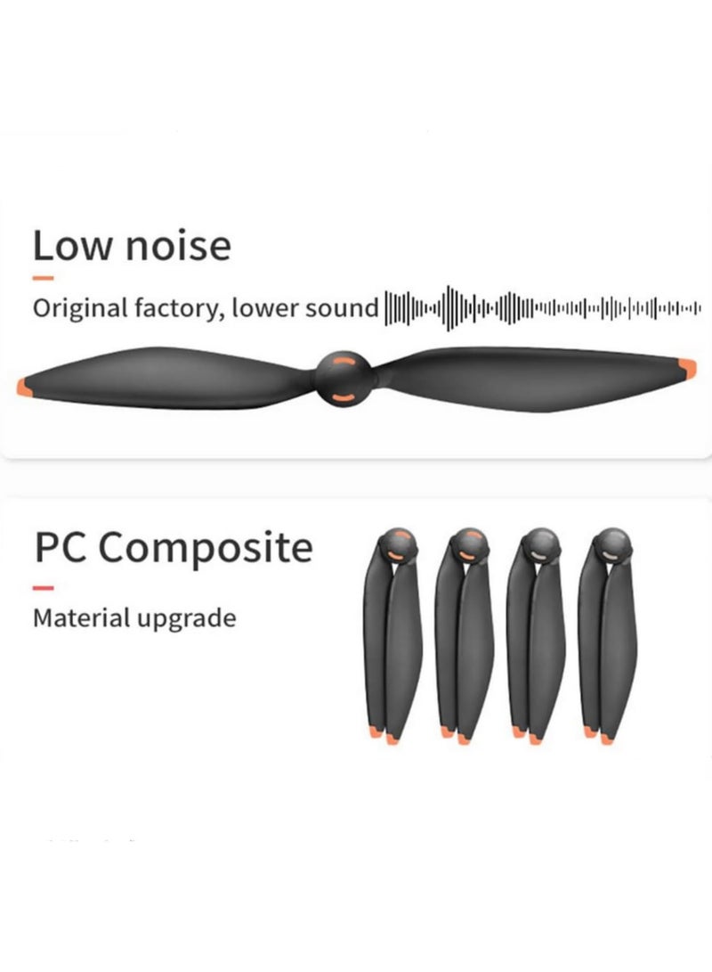 2 Pairs For DJI Mavic 4 Pro Quick Release Propellers High Strength Composite Durable Resistant Paddle Blade Props for DJI Mavic 4 Pro Drone Repair Accessories Enhanced Flight Stability - Image 4