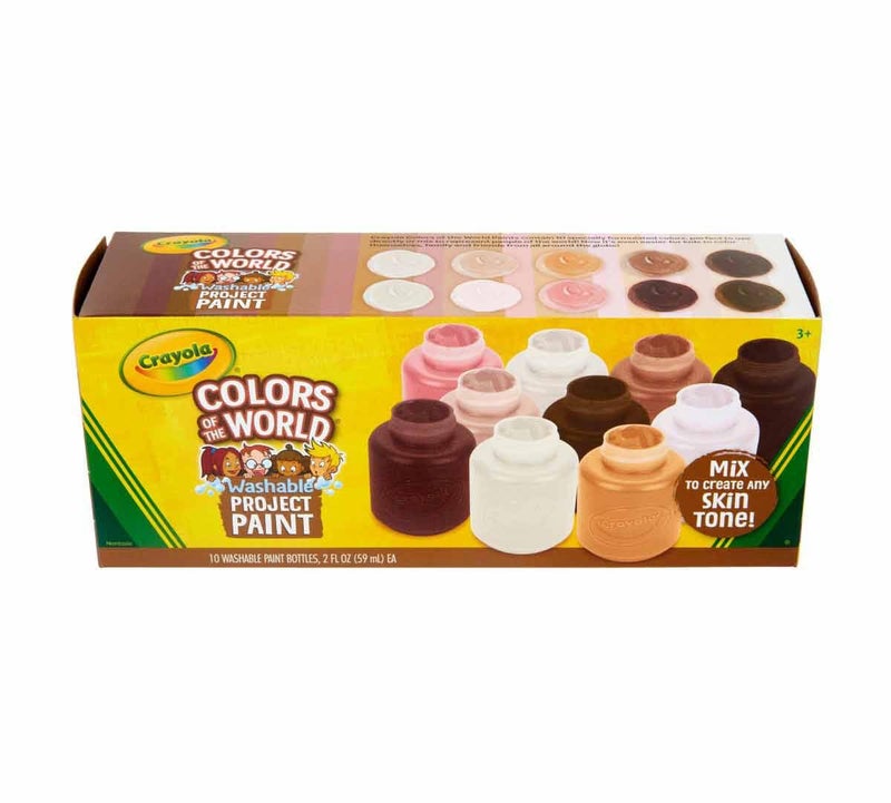 Crayola Colors of the World Washable Project Paint - Set of 10 colors, 2 oz Bottles - Image 2