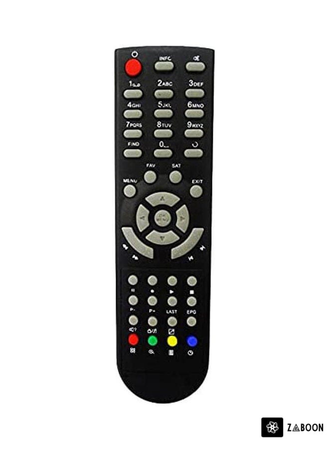 Zaboon Remote Control For Technosat Screen 20.33 x 7.54 x 2.6cm Black