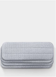 Spray Mop Sweeper Cloth Head Replacement Pad 4- pieces of Grey 20x6x10cm
