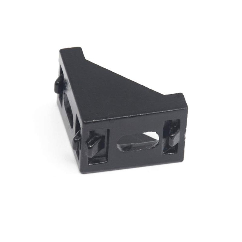Iverntech 20pcs Black Aluminum Corner Bracket Connector Inside Joint Plate Fastener with 40pcs M5 T Nuts+40 pcs M5 Screw+1pcs Wrench for Standard 6mm Slot 2020 Series Aluminum Extrusion Profile - Image 3