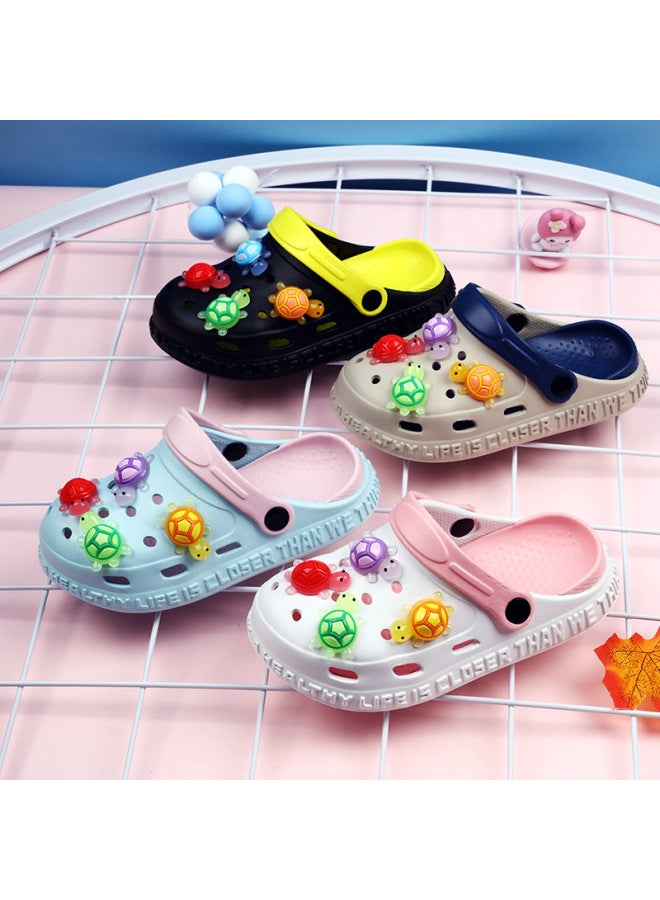 كروكس للأطفال صيفي جديد رائع صندل بنعل ناعم مضاد للانزلاق مقاوم للبلى نعل ناعم شبشب مغلق بمقدمة كارتوني للأولاد - Image 4