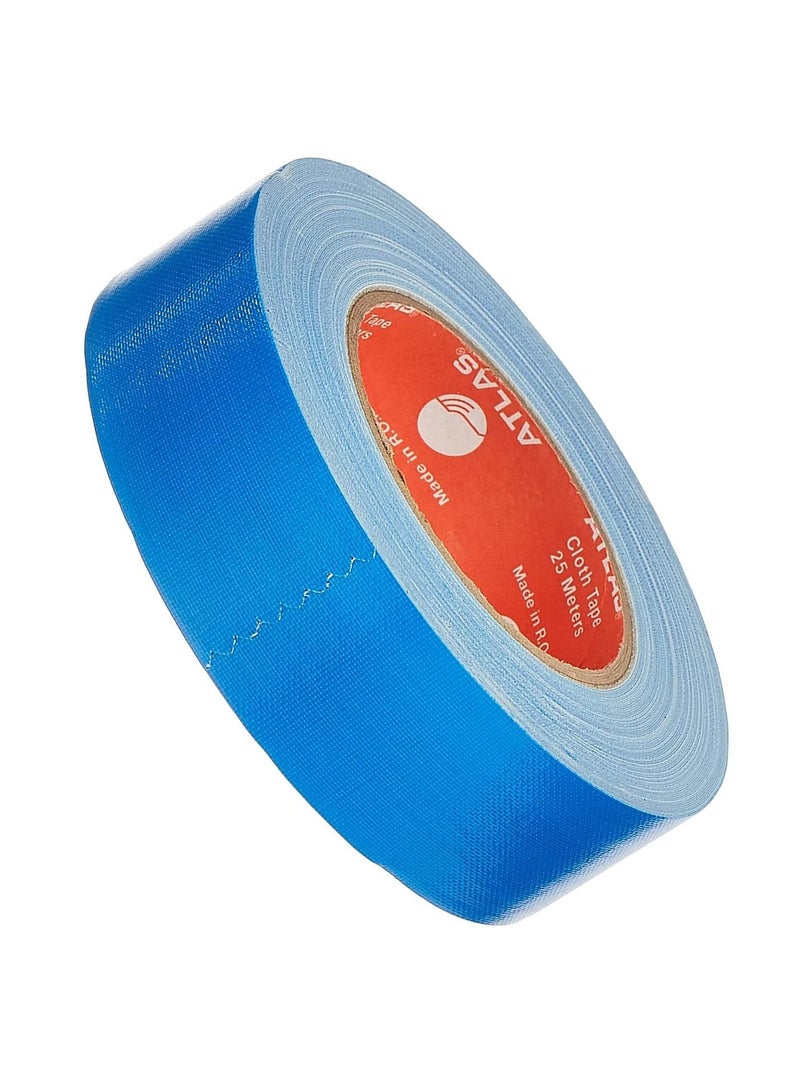 ATLAS 25-Meter Length Cloth Tape 1.5 Inch Wide Light Blue Colour - Image 1