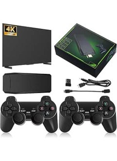 وحدة تحكم ADDLIVE Retro، USB Game Stick 4K، وحدة تحكم ألعاب Retro مع 10,000 لعبة HDMI، Retro 4K مع وحدة تحكم ألعاب لاسلكية 2.4 جرام، توصيل وتشغيل وحدة تحكم ألعاب الفيديو، 2 لوحة ألعاب، 9 محاكيات (64 جيجا)