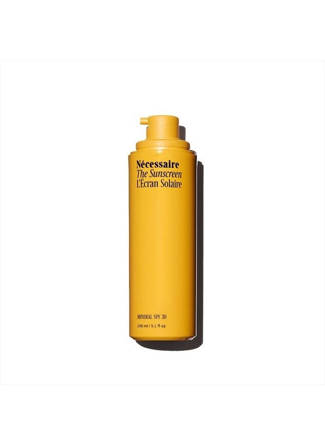 Nécessaire - The Mineral Sunscreen SPF 30 PA+++. For The Body. Broad Spectrum. Zinc Oxide, Hyaluronic Acid, Niacinamide. Hydrate. Protect Against Sun Damage + Premature Aging. Dermatologist-Tested. 150 - Image 1