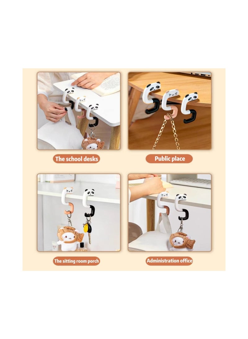 SYOSI - 2pcs Handbag Hook Desktop Bag HolderPortable Desktop Bag HookFoldable Ladies Bag HookSchool Bag Hook on DeskSuitable for Restaurant Cafe School Library - Image 1