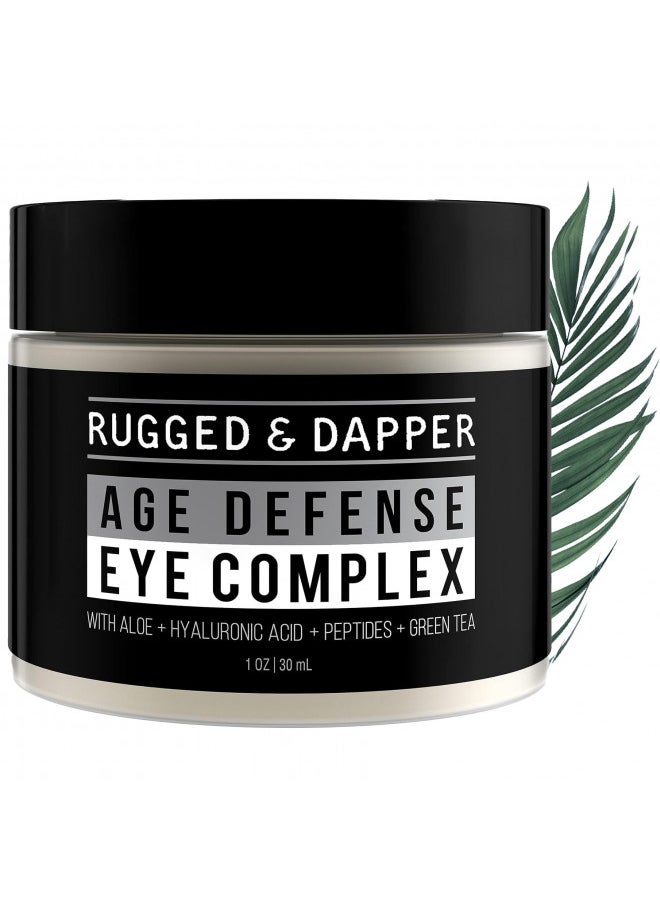 RUGGED & DAPPER Rugged & Dapper Men's Eye Cream for Dark Circles, Puffiness, Wrinkles & Puffy Eyes, Unscented Gel with Hyaluronic Acid, Vitamin E, Argan Oil, 1 Fl Oz  - Image 1