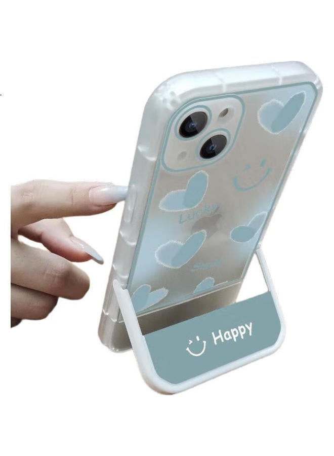 Jiang Ming Jiangming, Suitable For Apple 14 Pro Phone Case, 14 Protective Cover, Soft Shell, Transparent, Full Lens Protection, Built-In Invisible Folding Stand, Fresh Style, For Watching Tv Shows, Movies, And Tiktok, For Men And Women - Image 2