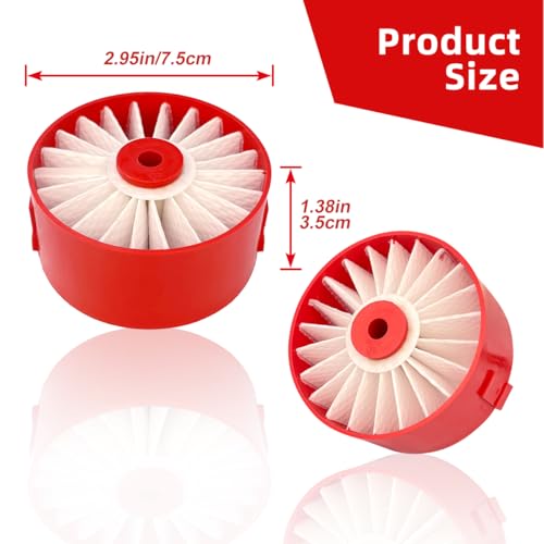 Leacheery 4 Pack N858184 HEPA Filters Replacement Compatible with Craftsman V20 Cordless Stick Vacuum CMCVS001D1, Vacuum Filter Fits for Black Decker BSVF1 BSV2020 BSV2020G BSV2020P Vacuum Cleaner - Image 5