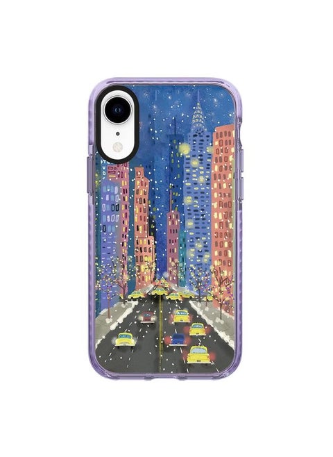 Case For iPhone XR Simple Illustration Pattern Full Coverage Phone Case