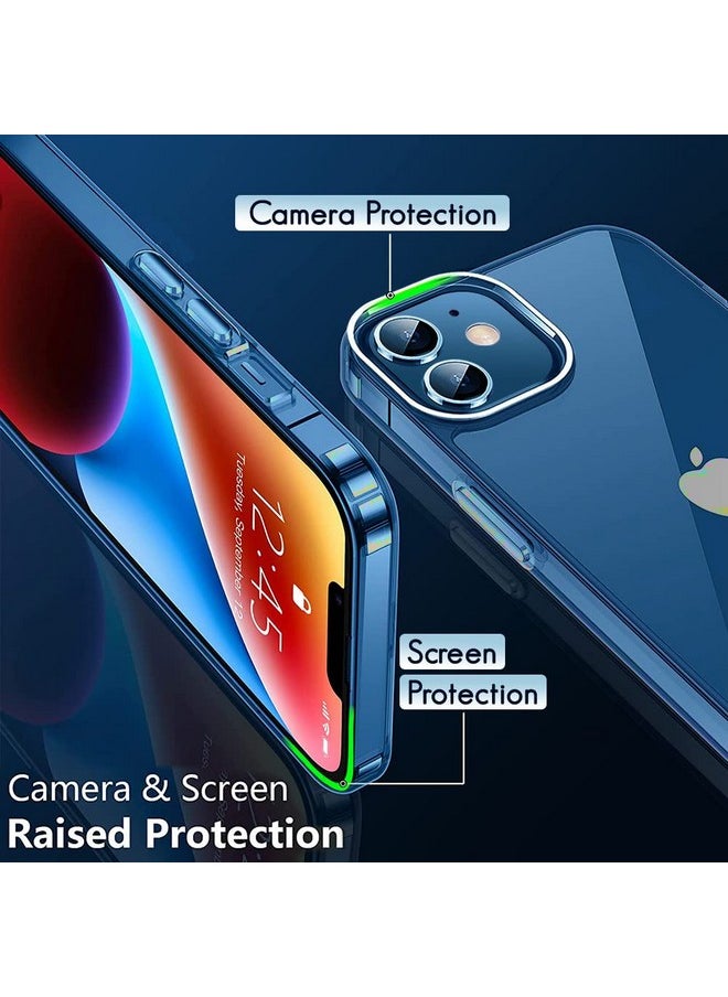 ذا جيفت كارت جراب خلفي مقاوم للصدمات من TheGiftKart Ultra-Hybrid لهاتف iPhone 12/12 Pro | حماية الكاميرا من الصدمات | جراب خلفي صلب لهاتف iPhone 12/12 Pro (PC & TPU، ظهر شفاف للغاية، جوانب شفافة)  - Image 4