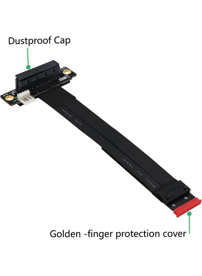 M.2 NVME M-Key To PCI-E 3.0 4X Extension Cable Black - Image 4