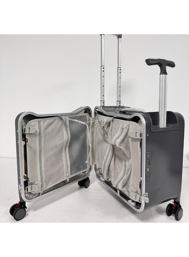 Mountable luggage, 20 inch portable boarding dual-use riding case, PC high-strength load-bearing suitcase, fun walking tool for children, foldable portable boarding swivel wheel, male and female universal password lock boarding case, travel case, business travel, leisure travel, outdoor vacation, multi-purpose - Image 5