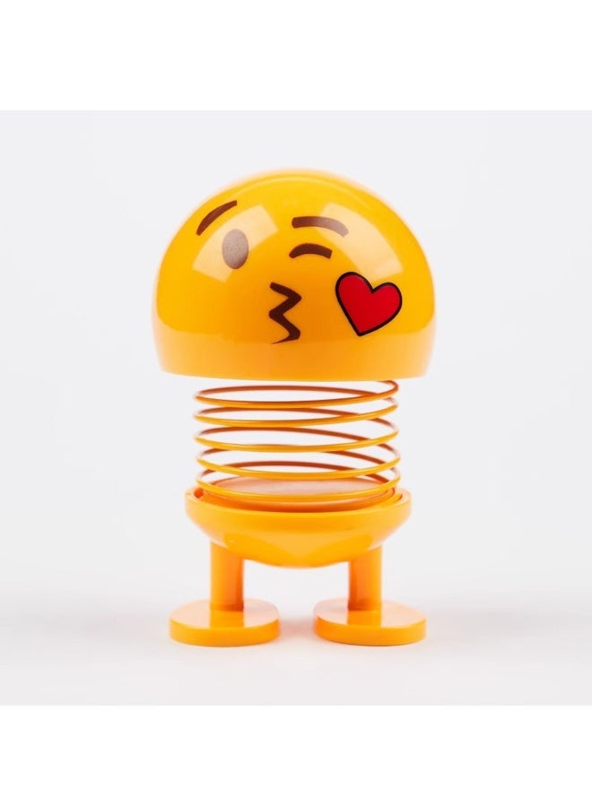 لطيف توهج وجه Emoticon Bobblehead الشكل, هزة رأس السيارة لوحة القيادة الزينة, مضحك ابتسامة وجه الديكور الداخلي لعبة, ديكور منزل سطح المكتب الإبداعي, حلوة الحزب مزايا الهدية الزينة للسيارة المكتب المنزلي - Image 2